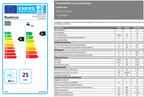 Gasbrennwert Logamax plus GB192iT Datenblatt
