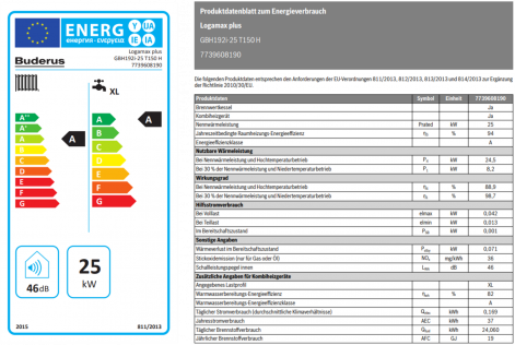 Gasbrennwert Logamax plus GBH192iT Datenblatt