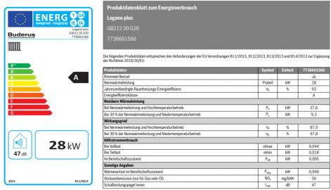 Gasbrennwert Logano plus GB212 Datenblatt