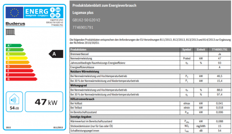 Gasbrennwert Logamax plus GB162 50 - 100 kW Datenblatt